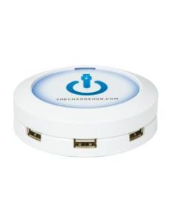 ChargeHub X7 7-Port USB Charger, Round, White, CRGRD-X7-002