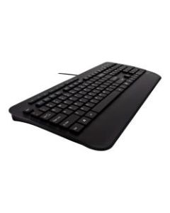 V7 Professional USB Multimedia Keyboard Combo - USB Membrane Cable English (US) - USB Cable Optical - 1600 dpi - 6 Button - QWERTY - Volume Up, Volume Down, Mute, Previous Track, Next Track, Play/Pause Hot Key(s)