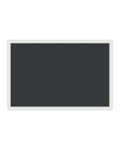 U Brands Magnetic Chalkboard, 30in X 20, White Decor MDF Frame
