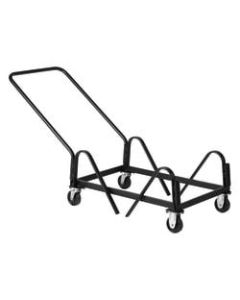 Global Duet Chair Dolly, 19inH x 26 1/2inW x 40inD, Black/Chrome