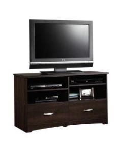 Sauder Beginnings TV Stand For 46in TVs, 24-1/8inH x 41-5/8inW x 16-1/8inD, Cinnamon Cherry