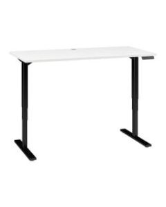 Bush Business Furniture Move 80 Series 60inW x 30inD Height Adjustable Standing Desk, White/Black Base, Standard Delivery