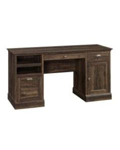 Sauder Barrister Lane Executive Desk, Iron Oak