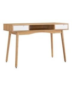 Linon Home Decor Products Caden Home Office Desk, Natural/White