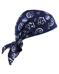 Ergodyne Chill-Its 6710 Evaporative Cooling Triangle Hats, Navy Western, Case Of 24 Hats