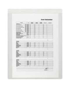 Business Source Self-Adhesive Shop Ticket Holders - 9in x 12in x - Vinyl - 50 / Box - Clear