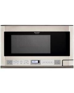 Sharp R1214T 1.5 Cu Ft Over-The-Range Microwave, Stainless Steel