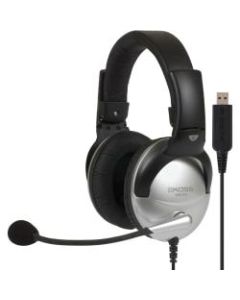 Koss SB45 USB Communication Headsets - Stereo - USB - Wired - 100 Ohm - 18 Hz - 20 kHz - Over-the-head - Binaural - Circumaural - 8 ft Cable - Noise Reduction Microphone