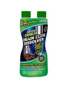 Green Gobbler Dissolve Liquid Drain Opener, Unscented, Pack Of 3 Bottles