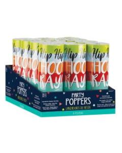 Amscan A Reason To Celebrate Tissue Paper Confetti Poppers, 4-1/2in x 1-1/2in, Multicolor, Pack Of 12 Poppers