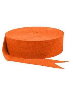 Amscan Jumbo Crepe Paper Streamers, 500ft, Orange Peel, Pack Of 6 Rolls