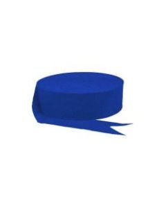 Amscan Jumbo Crepe Paper Streamers, 500ft, Royal Blue, Pack Of 6 Rolls