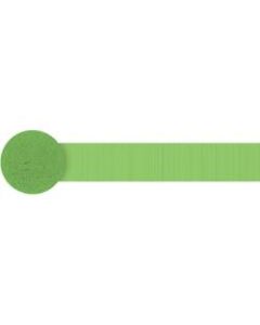Amscan Jumbo Crepe Paper Streamers, 500ft, Kiwi, Pack Of 6 Rolls