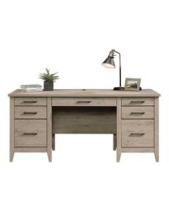 Sauder Summit Station 66inW Executive Desk, Laurel Oak