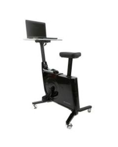 Mind Reader 28inW Exercise Bike Standing Desk, Black