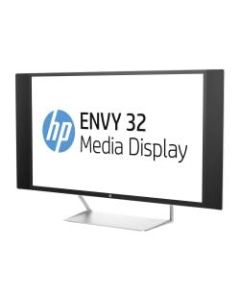 HP Envy 32in QHD LED LCD Monitor With Speakers, White/Jack Black/Natural Silver