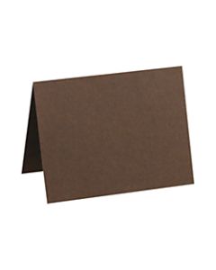 LUX Folded Cards, A7, 5 1/8in x 7in, Chocolate Brown, Pack Of 1,000