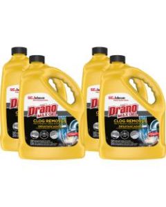 Drano Max Gel Clog Remover, 128 Oz, Pack Of 4 Cartons
