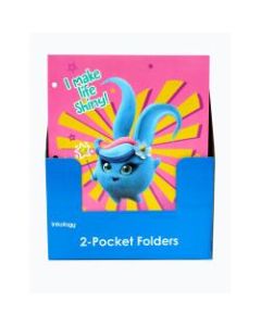 Inkology 2-Pocket Portfolios, Sunny Bunnies, 9-1/2in x 11-3/4in, Assorted Designs, Pack Of 24 Folders