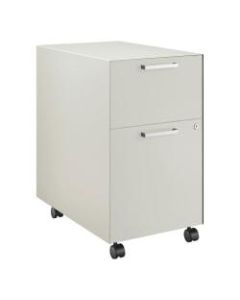 HON Fuse Collection 23-1/4inD 2-Drawer Letter-Size Metal Mobile Vertical Box/File Pedestal, Large, Loft