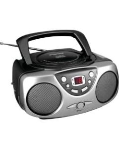 Sylvania Portable CD Radio - 1 x Disc - Black LED - 20 Programable Tracks - CD-DA