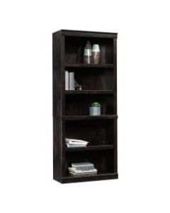 Realspace 72inH 5-Shelf Bookcase, Peppered Black
