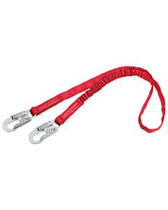 PRO-STOP Shock Absorbing Lanyard, 6 ft, Self-Locking Connection, 2 Legs