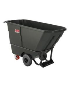 Suncast Commercial Tilt Truck, Heavy Duty, 0.5 Cu Yd., 34-7/8inH x 27-3/4inW x 59-1/8inD, Black