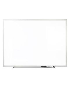 Office Depot Brand Non-Magnetic Melamine Dry-Erase Whiteboard With Marker,  36in x 48in, Aluminum Frame With Silver Finish