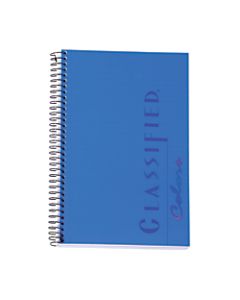 TOPS Classified Colors Business Notebook, 5 1/2in x 8 1/2in, 1 Subject, Narrow Ruled, 100 Sheets, Indigo Blue Cover
