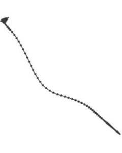 Office Depot Brand Beaded Security Ties, 8in, Black, Case Of 2,000