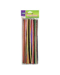 Creativity Street Jumbo Chenille Neon Pipe Cleaners - Craft Project, Classroom - 12in x 0.25in x 236.2 mil x 15in - 100 / Pack - Assorted - Polyester