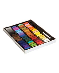 Creativity Street 24-color Square Artist Pastels Set - 2.5in Length - 0.4in Diameter - Assorted - 24 / Set