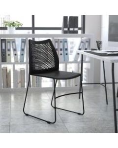 Flash Furniture HERCULES Series Sled-Base Stack Chair With Air-Vent Back, Navy