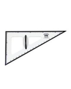 Learning Advantage Dry-Erase Magnetic 30/60/90 Degree Triangles, 22 1/2in, Black/White, Pack Of 2