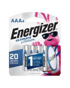 Energizer Photo Ultimate AAA Lithium Batteries, Pack Of 4