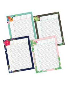 Barker Creek Incentive Charts, 22in x 17in, Petals & Prickles, Set Of 4 Charts