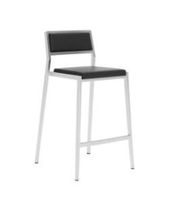 Zuo Modern Dolemite Counter Chairs, Black/Gray, Pack Of 2 Chairs