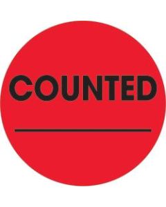 Tape Logic Preprinted Special Handling Labels, DL1270, Counted, Round, 2in, Fluorescent Red, Roll Of 500