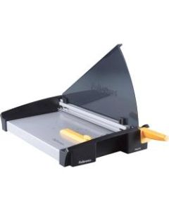 Fellowes Plasma Guillotine Paper Cutter, 18in, Black/Silver
