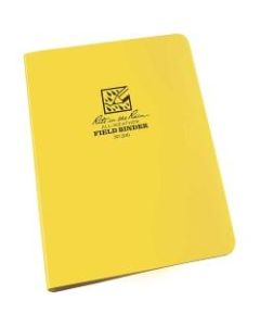 Rite In The Rain All-Weather 6-Ring Binder, 1/2in Round Rings, Yellow, Pack Of 5