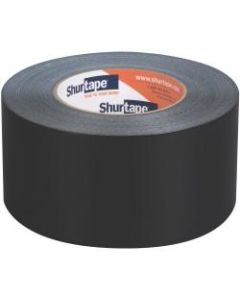 Shurtape PC 600 Contractor Grade Co-Extruded Cloth Duct Tape, 2.83 in x 60 yd., Black, Case Of 16 Rolls