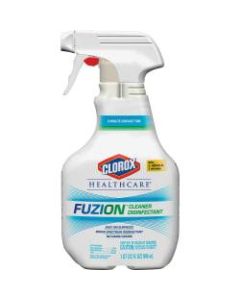 Clorox Healthcare Fuzion Cleaner Disinfectant - Ready-To-Use Spray - 32 fl oz (1 quart) - 432 / Pallet - Translucent