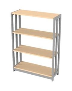 Linea Italia, Inc 43inH 3-Tier Bookshelf, Oatmeal