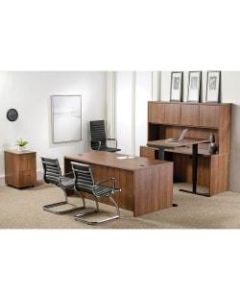Lorell Chateau Series Credenza, 66inW x 24inD, Walnut