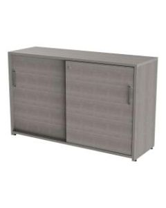 Linea Italia, Inc 47inW Credenza Storage Cabinet, Ash