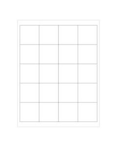 Office Depot Brand Removable Square Laser Labels, LL273, 2in x 2in, White, Pack Of 1,200 Labels