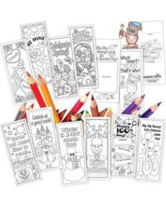Barker Creek Color Me! Celebrate The Year Bookmark Set, 6in x 2 1/2in, Black/White, Set Of 360