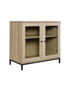 Sauder North Avenue Display Cabinet For 32in TVs, 28-7/8inH x 31-1/2inW x 16-1/4inD, Charter Oak