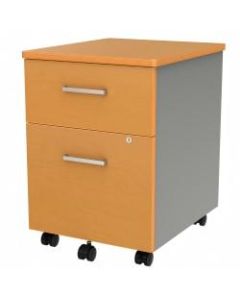 Linea Italia, Inc 20inD Vertical Mobile File Cabinet, Maple